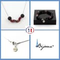 Miniatyrbild 1 av 4: Stenar och mineraler. Smyckesset Armband Halsband Tourmaline Rubellite Beads från Brasilien + Anpassningsbar storlek.
