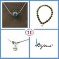 Miniatyrbild 1 av 4: Stenar och mineraler. Armband Halsband Set 1 Safirpärla från Mogok, Burma, Myanmar 8 Anpassningsbar storlek.