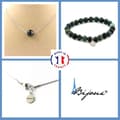 Miniatyrbild 1 av 4: Stenar och mineraler. Smyckesset Armband Halsband 1 Moss Agate Bead 8 mm. Kedja i anpassningsbar storlek.