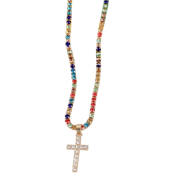 Exklusivt Stilrent Hög Kvalitet Kors Halsband