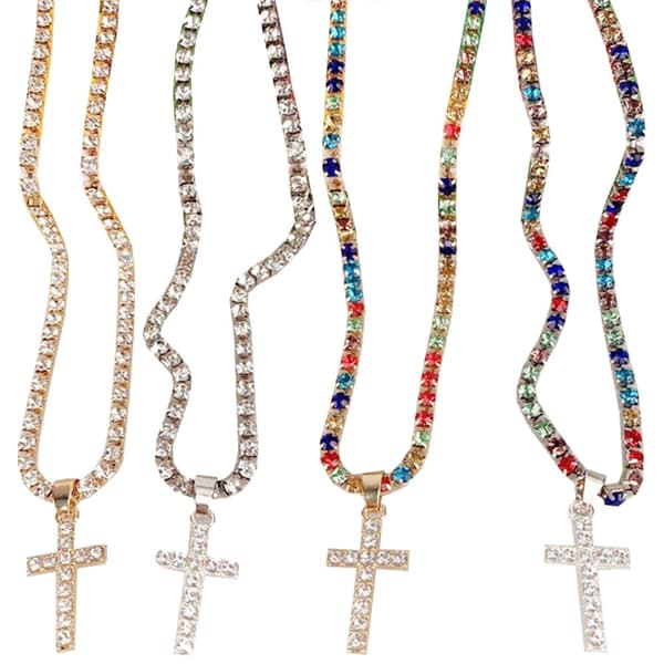Exklusivt Stilrent Hög Kvalitet Kors Halsband