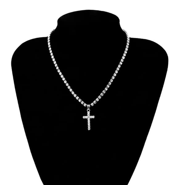 Exklusivt Stilrent Hög Kvalitet Kors Halsband