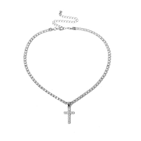 Exklusivt Stilrent Hög Kvalitet Kors Halsband