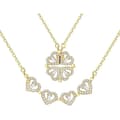 Miniatyrbild 1 av 4: Damhalsband - Ospecificerat - Fyrklöver - Koppar - Avtagbart hänge - Elegant