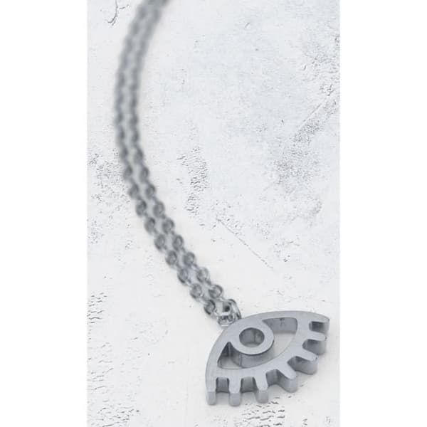 Halsband - Suck UK - Öga - Rostfritt stål - Silverfärgad - 25 cm