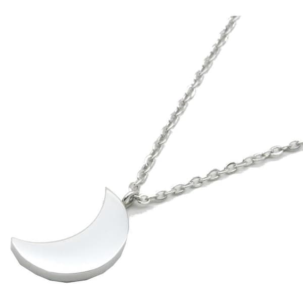 Collier - Suck UK - Lune - Rostfritt stål - Silverfärgad - 25 cm