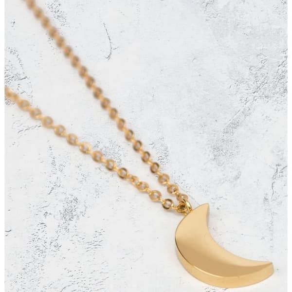 Collier - Suck UK - Lune - Rostfritt stål - 25 cm - Gyllene