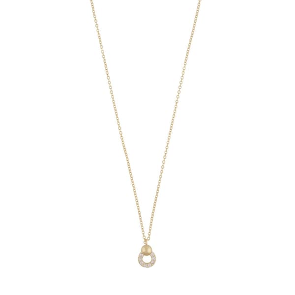 Snö - Billie Small Pendant Neck 45 Guld One Size