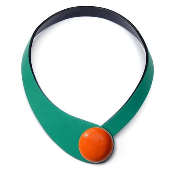 Orange keramikhalsband - Ceraselle Orange - Dam - Turkos