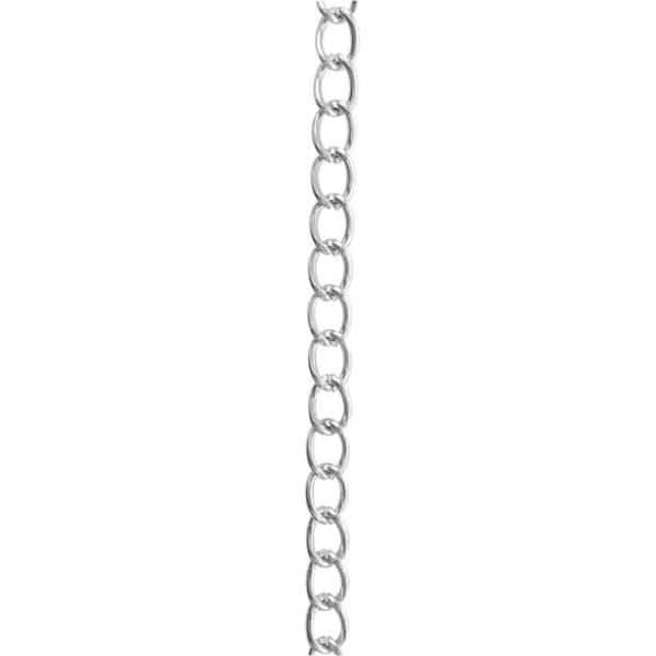 Kedja - Kreativ frö - Jaseron - Ø6,4mm - Nickel-fri metall - Silverfärgad