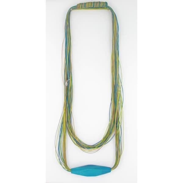 Halsband - Fanny Fouks - Multikolor - Grön och Turkos - Elastisk - 136 cm