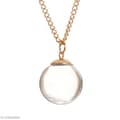 Miniatyrbild 1 av 2: Pendentif - Roséguld - Mini boll - Glas - 1,8 cm - Anpassningsbara smycken