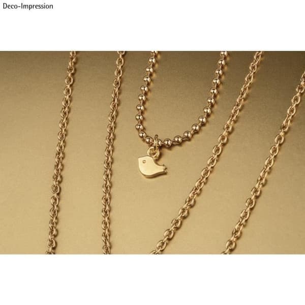 Mini metallhänge Bird, guld, 8x5mm, tab.-LS 6st