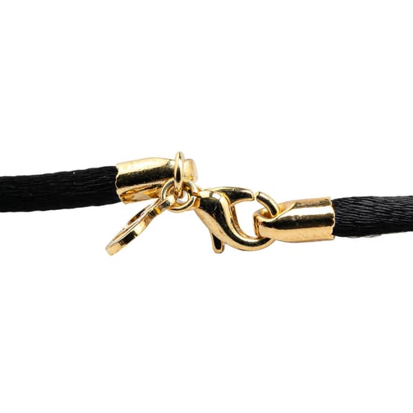 Pre-owned Dior Rope Choker Necklace Black