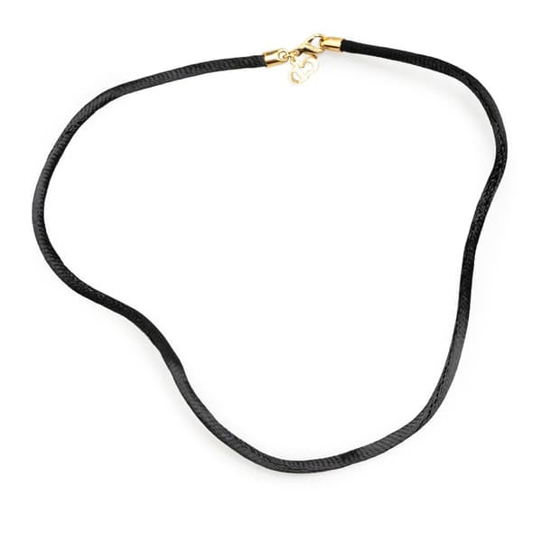 Pre-owned Dior Rope Choker Necklace Black