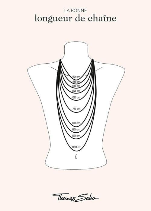 Thomas sabo - LBKE0004-001-12-L45v - Women-Love Bridge Chain 925 Sterling Silver Längd 40 till 45 cm