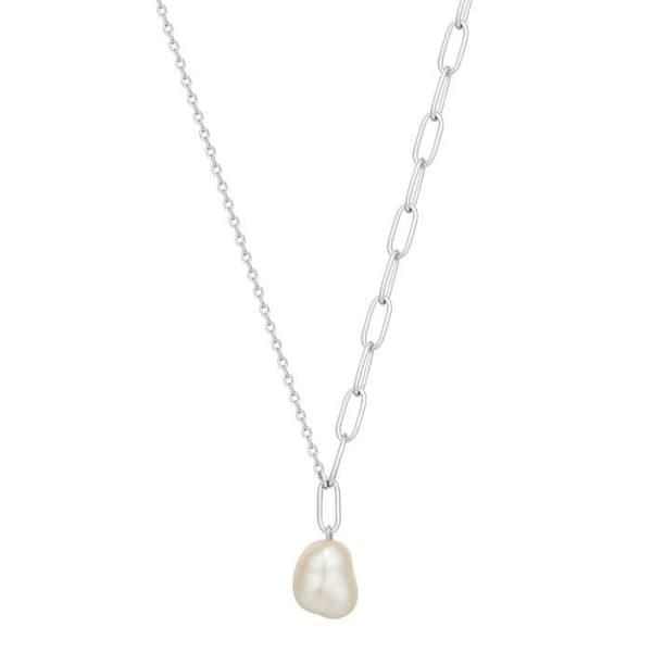 ANIA law scarf HAIE 925m silver kollektion rodiada Pearl alternativ kedja från wisdon
