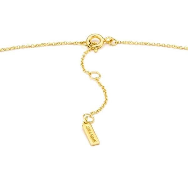 Choker - ANIA loi HAIE - Silver 925 - Pläterat 14k - Opal - Justerbar längd 33-38cm