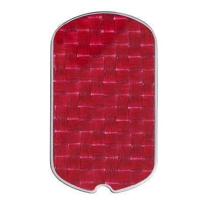 Médaillon - Vicekung - VMC0014-07 - Stål - Kolfiber - Röd