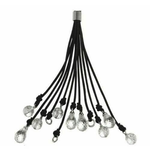 ESPRIT Halsband i Läder för Kvinna 80 cm i Silver 925/1000 med Glasstenar E.ESNL91516A80