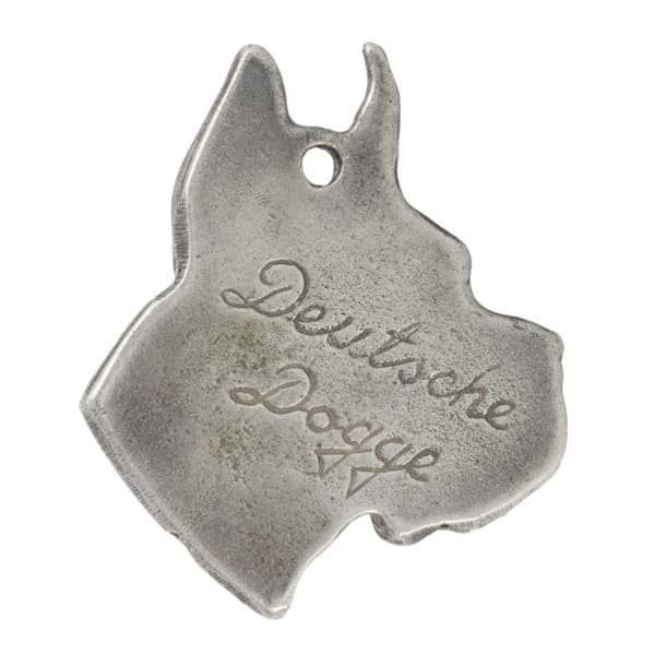 Great Dane I - halsband med hund, silverpläterat hänge för en hundfantast, unika Art-Dog smycken