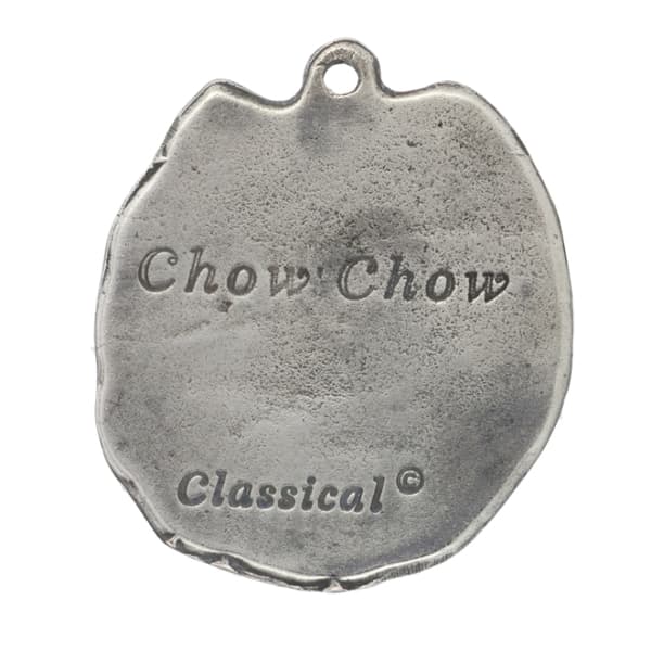 Chow Chow - halsband med en hund, silverpläterat hänge för en hundfantast, unika Art-Dog-smycken