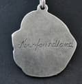 Pikkukuva 4 / 7: Newfoundland, Newfoundland, Wodołaz - kaulakoru koiran kanssa, hopeoitu riipus koirafanille, ainutlaatuiset Art-Dog-korut