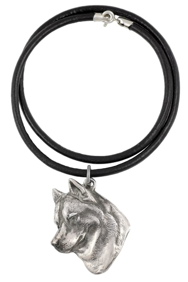 Siperianhusky, Siperianhusky - kaulakoru koiran kanssa, hopeoitu riipus koirafanille, ainutlaatuiset Art-Dog-korut