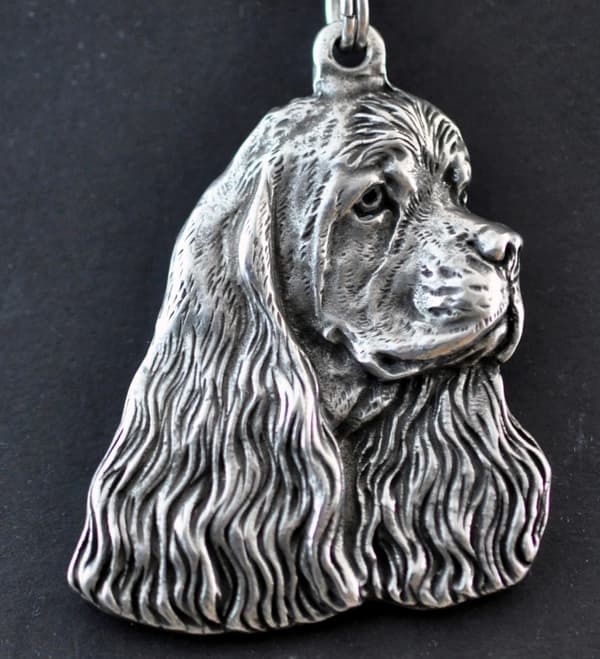 American Cocker Spaniel - halsband med en hund, silverpläterat hänge för en hundfantast, unika Art-Dog smycken