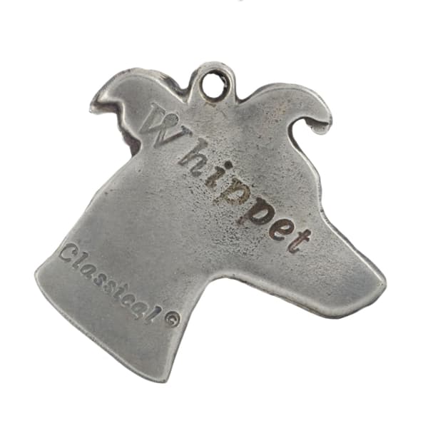 Whippet, engelsk Greyhound - halskæde med en hund, forsølvet vedhæng til en hundefan, unikke Art-Dog smykker