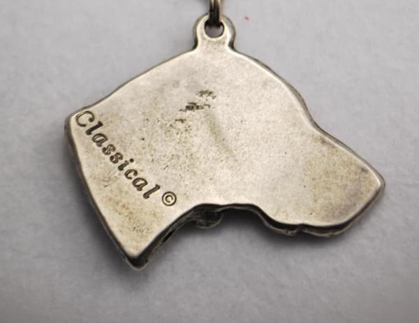 Weimaraner, Weimaraner - halskæde med en hund, forsølvet vedhæng til en hundefan, unikke Art-Dog smykker