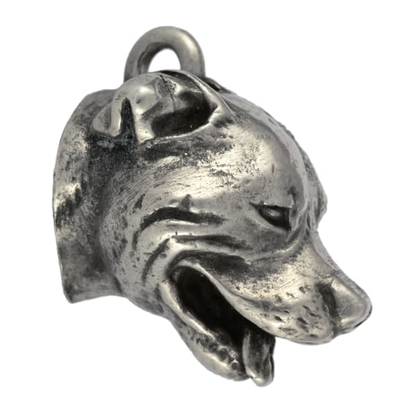 Staffordshire Bull Terrier, Staffik, Staffi - halsband med hund, silverpläterat hänge för en hundfantast, unika Art-Dog-smycken