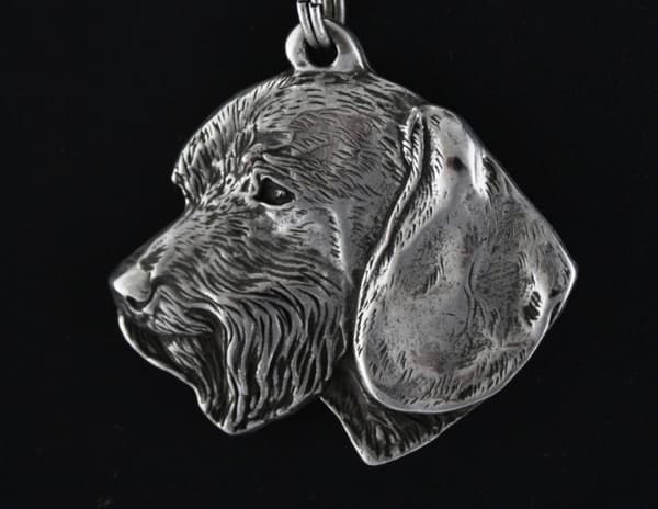 Gravhund III - halskæde med en hund, forsølvet vedhæng til en hundefan, unikke Art-Dog smykker