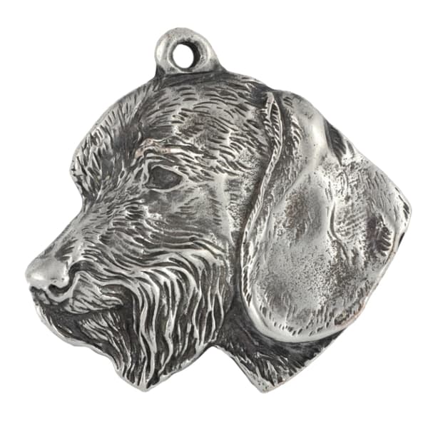 Gravhund III - halskæde med en hund, forsølvet vedhæng til en hundefan, unikke Art-Dog smykker