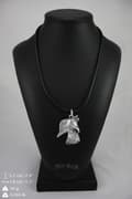 Miniatyrbild 5 av 7: Scottish Terrier, Aberdeen Terrier - halsband med en hund, silverpläterat hänge för en hundfantast, unika Art-Dog-smycken