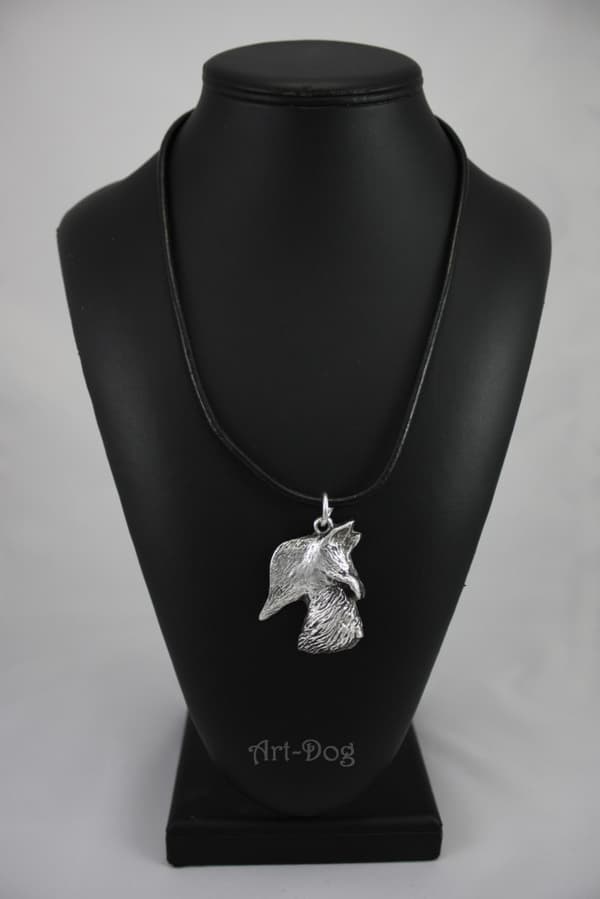 Scottish Terrier, Aberdeen Terrier - halsband med en hund, silverpläterat hänge för en hundfantast, unika Art-Dog-smycken