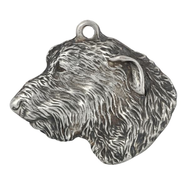 Irsk ulvehund, irsk ulvehund I - halskæde med en hund, sølvbelagt vedhæng til en hundefan, unikke Art-Dog smykker