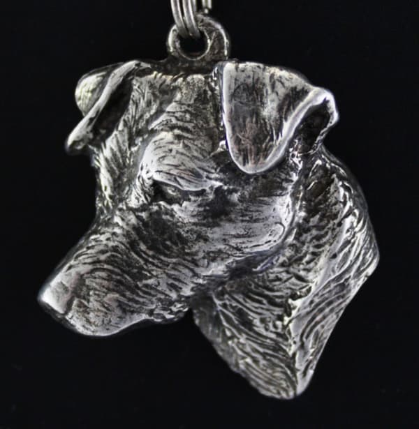 Jack Russell Terrier - halsband med en hund, silverpläterat hänge för en hundfantast, unika Art-Dog-smycken