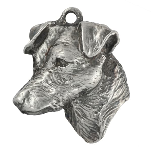 Jack Russell Terrier - halsband med en hund, silverpläterat hänge för en hundfantast, unika Art-Dog-smycken
