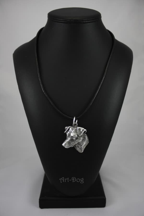 Jack Russell Terrier - halsband med en hund, silverpläterat hänge för en hundfantast, unika Art-Dog-smycken
