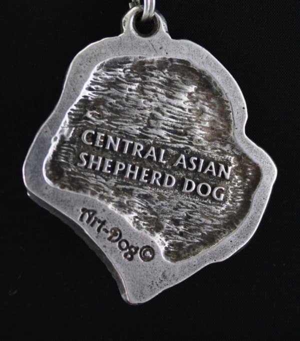 Centralasiatisk hyrdehund - halskæde med en hund, forsølvet vedhæng til en hundefan, unikke Art-Dog smykker
