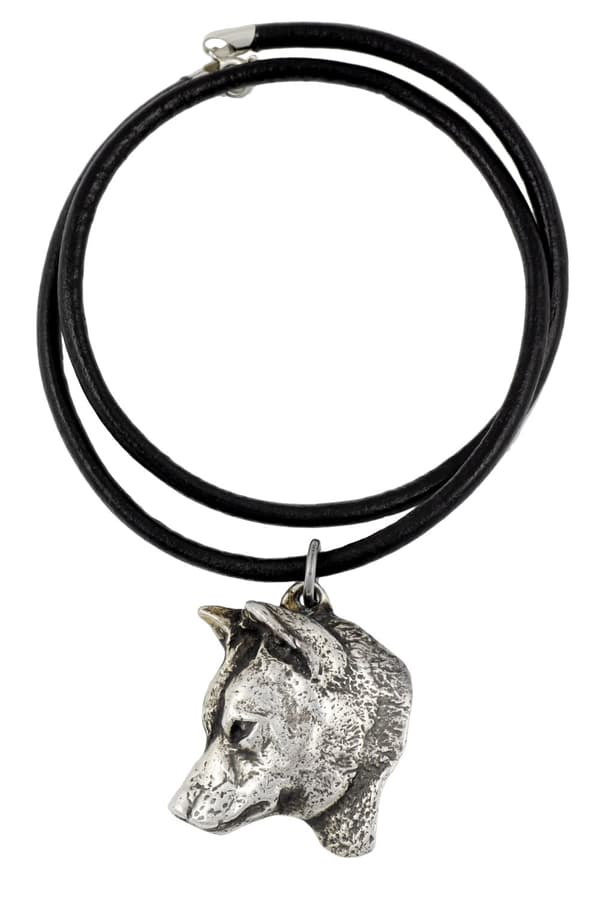 Shiba Inu - halsband med en hund, silverpläterat hänge för en hundfantast, unika Art-Dog-smycken