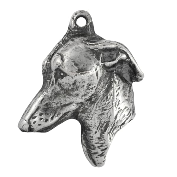 Italiensk vinthund, italiensk vinthund - halsband med en hund, silverpläterad hänge för en hundfantast, unika Art-Dog-smycken