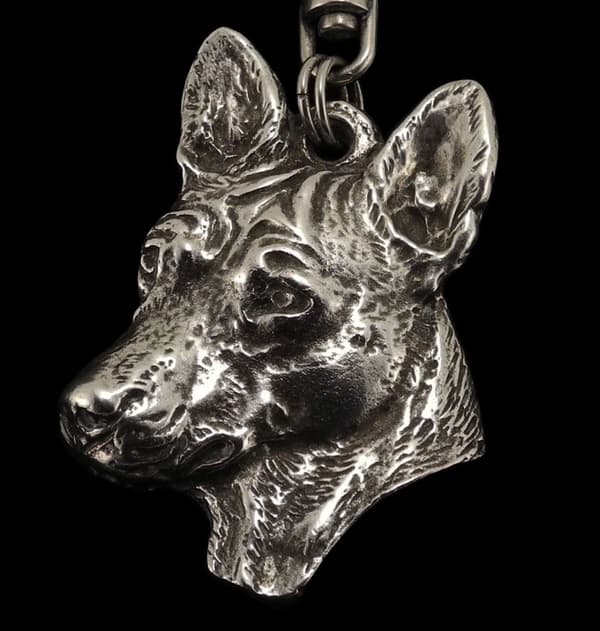 Basenji, Basenji, Congo Dog - halskæde med en hund, sølvbelagt vedhæng til en hundefan, unikke Art-Dog smykker