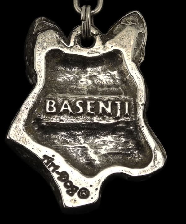 Basenji, Basenji, Congo Dog - halskæde med en hund, sølvbelagt vedhæng til en hundefan, unikke Art-Dog smykker