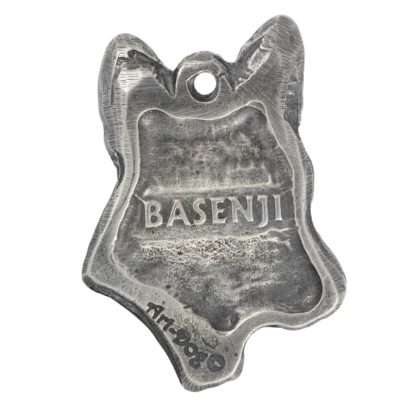 Basenji, Basenji, Congo Dog - halskæde med en hund, sølvbelagt vedhæng til en hundefan, unikke Art-Dog smykker