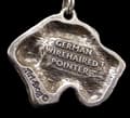 Miniatyrbild 4 av 7: German Wirehaired Pointer, Drahthaar - halsband med en hund, silverpläterat hänge för en hundfantast, unika Art-Dog-smycken