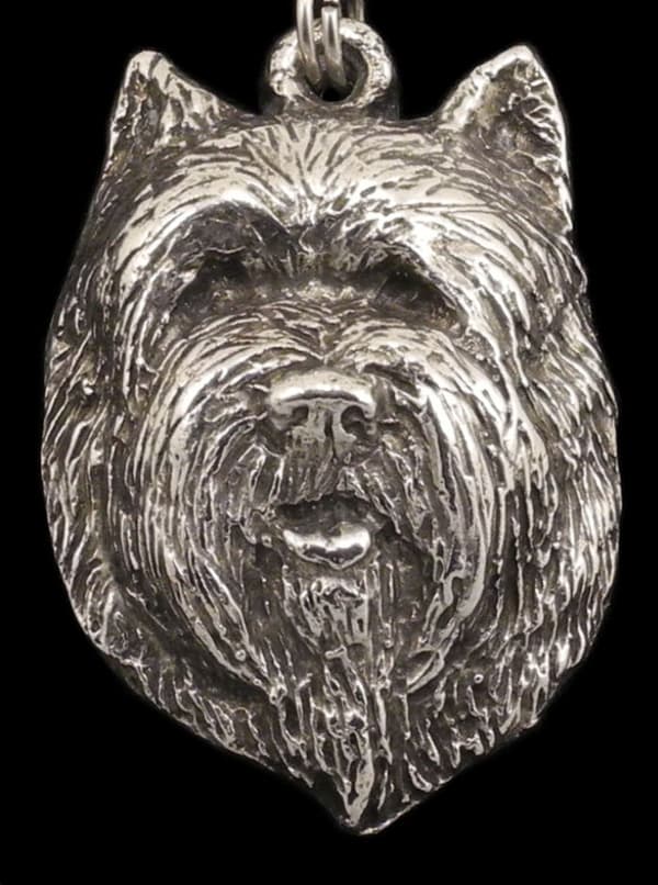 Cairn Terrier II - halskæde med en hund, forsølvet vedhæng til en hundefan, unikke Art-Dog smykker