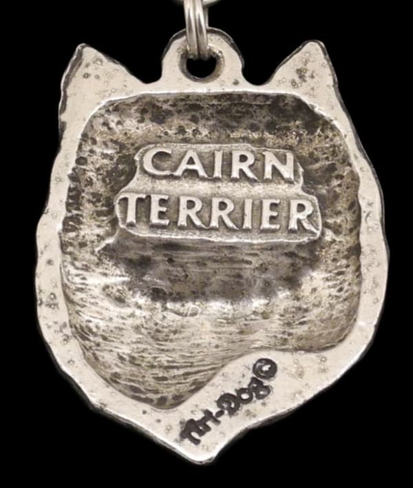 Cairn Terrier II - halskæde med en hund, forsølvet vedhæng til en hundefan, unikke Art-Dog smykker