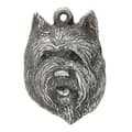 Miniatyrbillede 6 af 7: Cairn Terrier II - halskæde med en hund, forsølvet vedhæng til en hundefan, unikke Art-Dog smykker